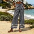 thumbnail image 6 of Karymi Workout Shorts Women Elastic Drawstring High Waist Wide Leg Pants, Solid Double Layer Hollow Eyelet Lace Trim Hem Full Length Trousers with Pockets Athletic Shorts for Women, 6 of 6