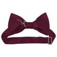 thumbnail image 2 of Solid Raspberry Men's Pre-Tied Bow Tie, 2 of 6