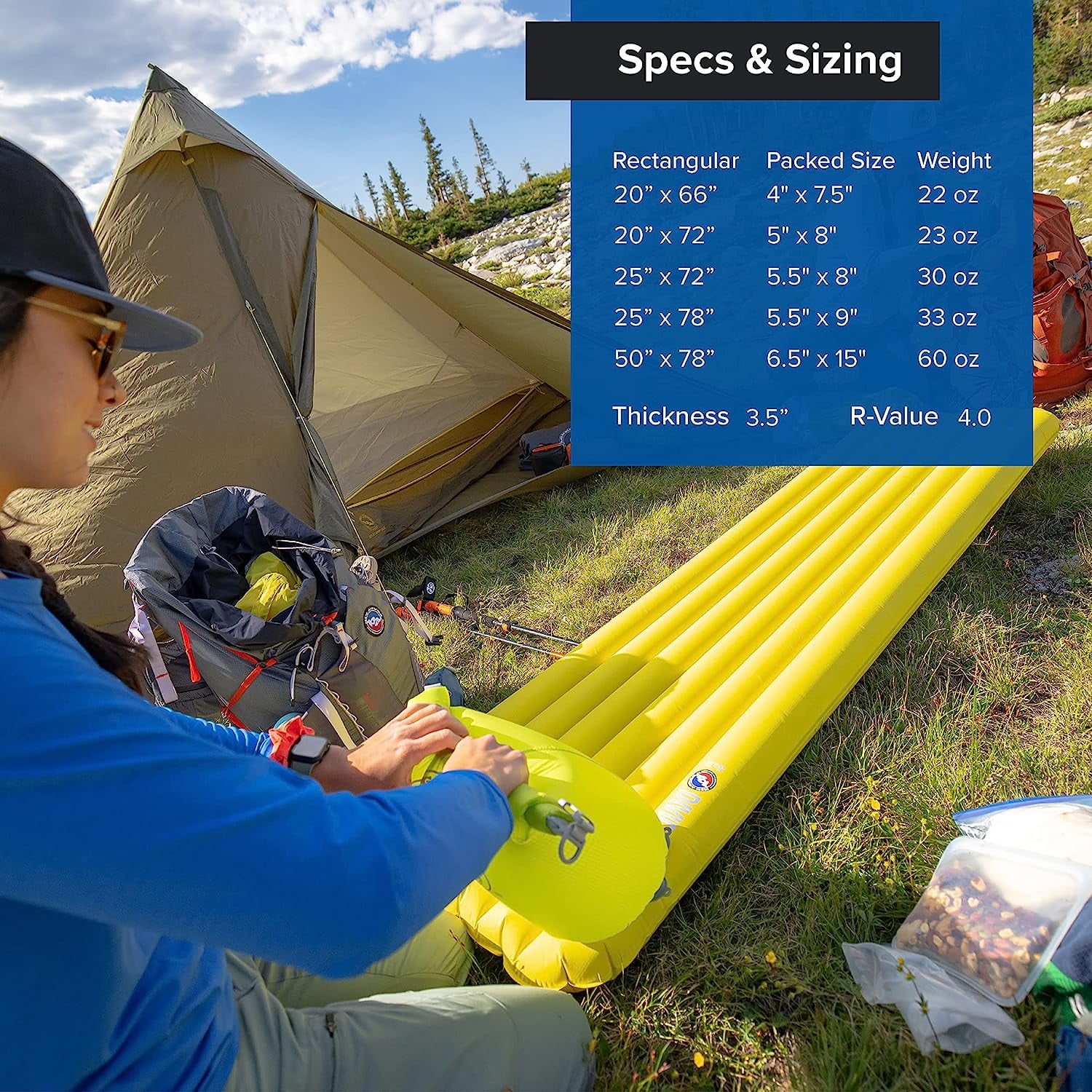 Big Agnes Divide Insulated Sleeping Pad Size: Wide Regular(25x72