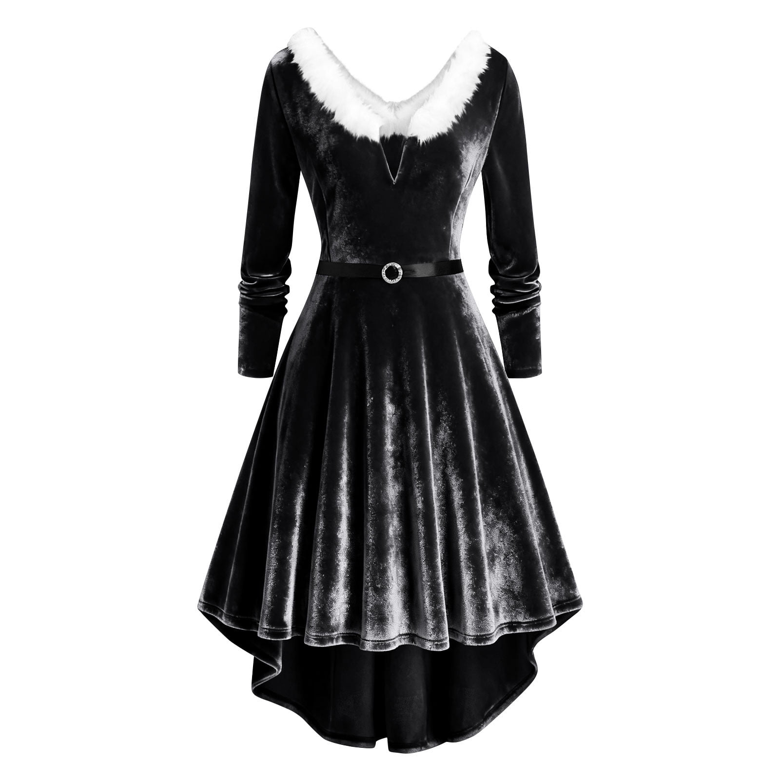 amazon black velvet dress Christmas Dresses for Women Cocktail 2025 Fall Christmas Holiday Dress Long Sleeves Party Formal Dress Lace