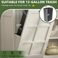 thumbnail image 3 of Uforic Tilt Out Trash Can Cabinet for 13-gal Trash Bin, Kitchen Storage Cabinet with Doors & Shelves, White, 3 of 9
