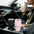 thumbnail image 5 of AQUAPHILE 30 oz Tumbler with Lid and Straw, Stainless Steel Vacuum Insulated Water Coffee Tumbler Cup, Double Wall Powder Coated Spill-Proof Travel Mug Thermal Cup,Black, 5 of 7