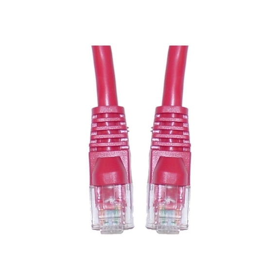 CableWholesale Cat6 Ethernet Crossover Cable, 24AWG, RJ45 Gold Plate Connector, Snagless Boot, 4 Pair Stranded Copper, Unshielded Twisted Pair (UTP) Internet Network Patch Cable, 3 Foot, Red