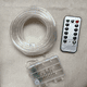 thumbnail image 3 of 100 luces LED de tubo de alambre de cobre, caja de batería impermeable para exteriores, tubo de arco iris de PVC con Control remoto, 3 of 4