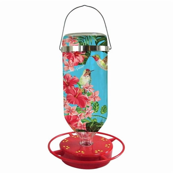 Hummers Galore SKY16 16 oz Sky Hummingbird Feeder - Blue & Pink - Case of 12