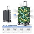 thumbnail image 4 of Haiem tropical butterflies and plants Pattern Luggage Cover Printed Suitcase Covers for Luggage Elastic Washable Suitcase Protector Fits 18-32 Inch Luggage-X-Large, 4 of 7