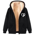 thumbnail image 1 of WILLBEST Sudaderas Navideñas Autumn/Winter Lamb Coat Plus Thick Hooded Cardigan Plus Size Coat XXGrande, 1 of 2