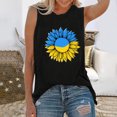 thumbnail image 5 of Gibobby Camiseta estampada para mujer, camiseta sin mangas con cuello redondo, camiseta, camiseta, blusa, camiseta sin mangas holgada informal a la(Negro,G), 5 of 5