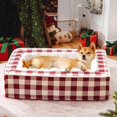 thumbnail image 4 of Soothing Dog Bed Against Anxiety, Removable, Washable Cover, Soothing Dog Bed, Durable, Fluffy Dog Bed Made of Memory Foam 65X50X16CM brown, 4 of 5