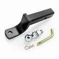 thumbnail image 1 of Eaz Lift Trailer Hitch Ball Mount 48275 For 2 Inch Receiver; 9 Inch Length; 3500 Pound Gross Trailer Weight; 4 Inch Drop/2-3/4 Inch Lift; Non-Swivel; Non-Extendable; Black; Powder Coated; Steel, 1 of 2