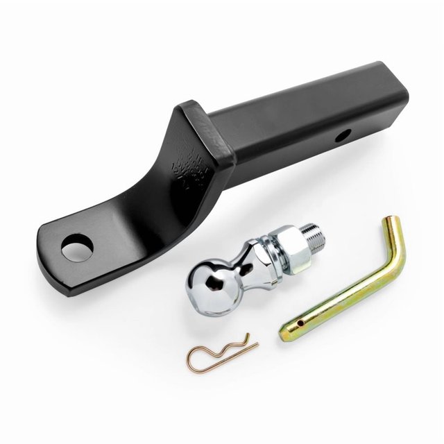 Eaz Lift Trailer Hitch Ball Mount 48275 For 2 Inch Receiver; 9 Inch Length; 3500 Pound Gross Trailer Weight; 4 Inch Drop/2-3/4 Inch Lift; Non-Swivel; Non-Extendable; Black; Powder Coated; Steel