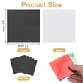 thumbnail image 2 of Uxcell 100 Pcs 3.5 x 3.5 Inch Square Aluminum Foil Candy Wrappers, Black, 2 of 6