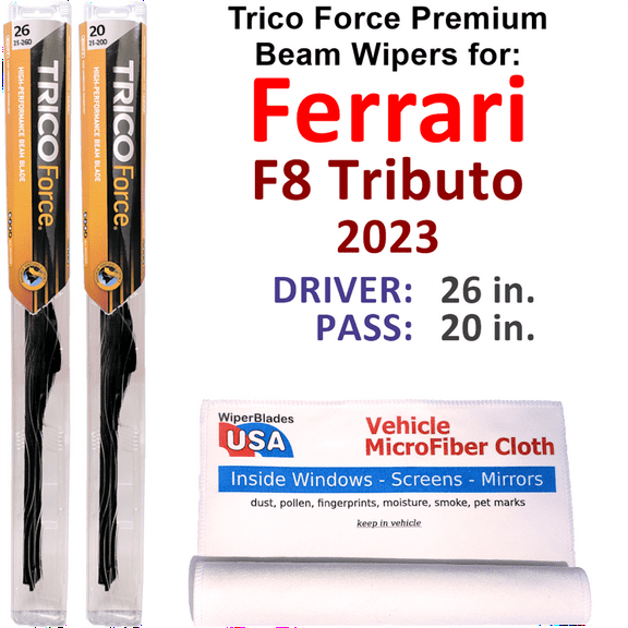 2023 Ferrari F8 Tributo Performance Beam Wipers (Set of 2)