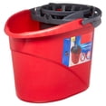 thumbnail image 1 of Cubo para mopa DQoASD Quick Wring, 9,46 L con escurridor, rojo, 1 of 4