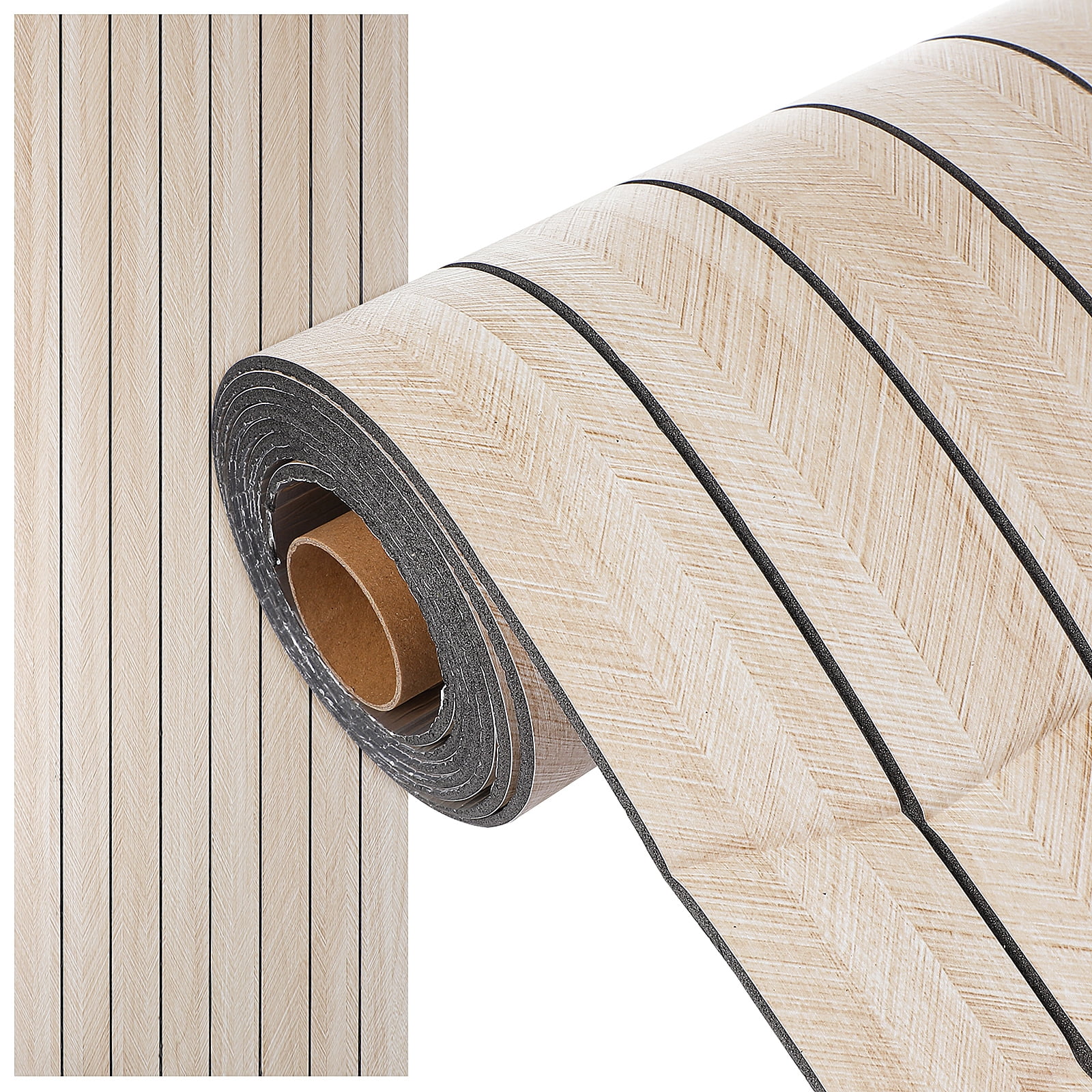 LOLIPPYY Wood Grain Peel and Stick Wallpaper Roll, Self-Adhesive Removable Wall Panels 40cm x 10m for Living Room and Bedroom Decor
