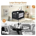 thumbnail image 6 of 4 in 1 Pack and Play Bassinet, Easy Folding Travel Crib with Music Mobile for Infant Toddlers, 6 of 8