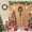 Brown, variant on Christmas Shower Curtain, Farmhouse Rustic Barn Door Wooden Gingerbread House Xmas Tree Winter New Year Holiday Bathroom Curtain Waterproof Fabric Machine Washable with Hooks, 36" Wx72 L