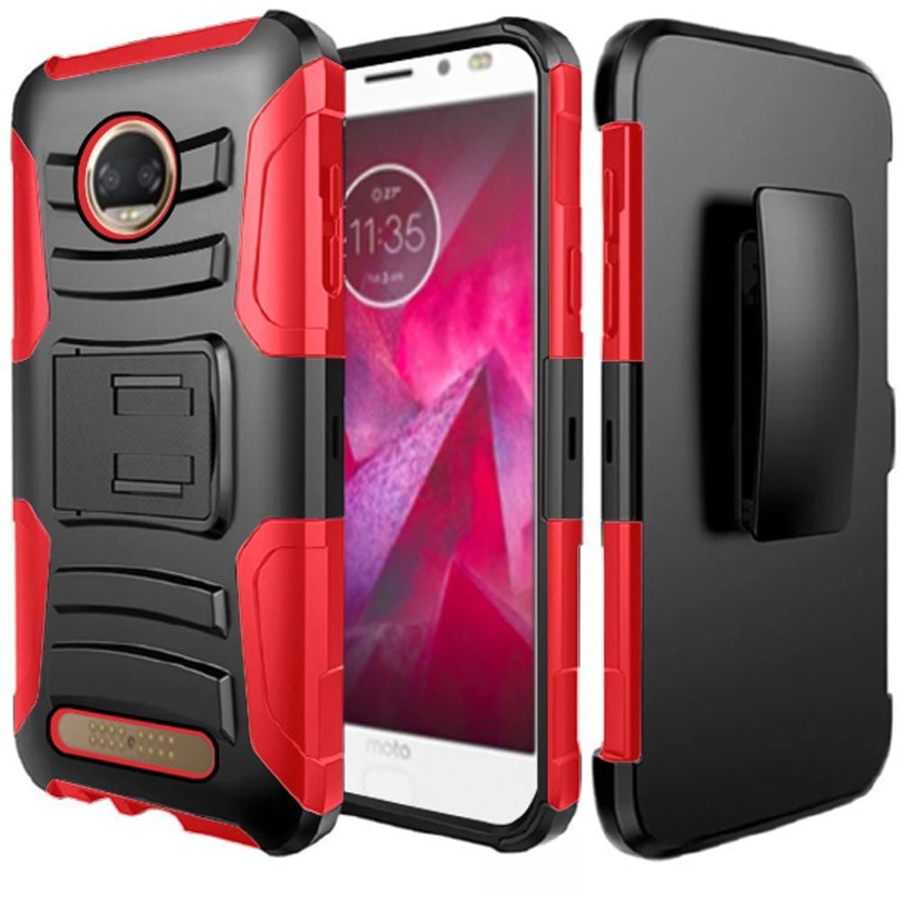 For Motorola Moto Z2 Force Case Hybrid Phone Cover Side