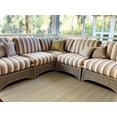 thumbnail image 2 of Basic Cream Brown Indoor/Outdoor Rug - UV Resistant, Made from 100% Recycled Material, Reversible, 2 of 6