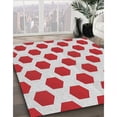 thumbnail image 2 of Ahgly Company Indoor Square Patterned Platinum Gray Novelty Area Rugs, 4' Square, 2 of 6