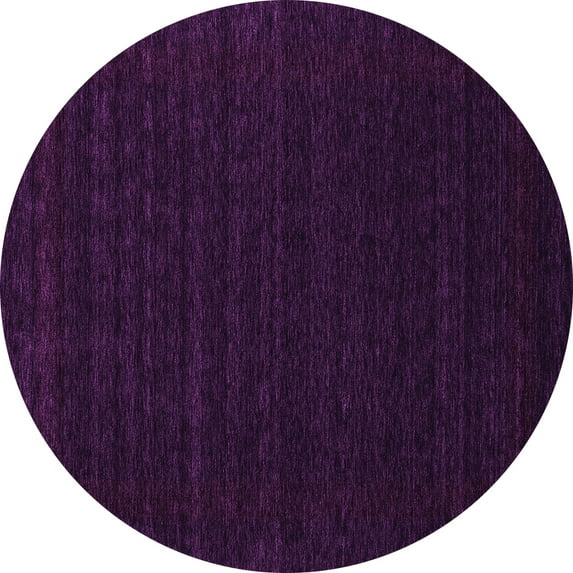 Ahgly Company Indoor Round Abstract Pink Contemporary Area Rugs, 6' Round