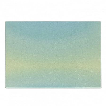 

Teal Cutting Board Defocused Abstract Design in the Center Blurred Color Elements Sky Blue Like Art Decorative Tempered Glass Cutting and Serving Board Small Size Pale Blue by Ambesonne