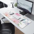 thumbnail image 2 of Pink Watercolor Flowers &nbsp;desk Mouse Padwaterproofwashable&nbsp;for Office Home Work Gaminggaming Mouse PadRubber Base Mousepad with Stitched Edges 31.5x11.8inches, 2 of 7