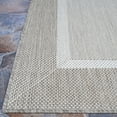 thumbnail image 4 of Couristan 7.50' x 7.50' Taupe Brown And Gray Square Flatwoven Area Throw Rug, 4 of 6