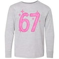 thumbnail image 3 of Inktastic 67 Tween Vibe Long Sleeve Youth T-Shirt, 3 of 5