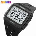 thumbnail image 3 of Square Mens Digital Watch Outdoor Sports Multi-Function Watch LED Waterproof Chronograph Electronic Watches, 3 of 5