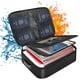 thumbnail image 1 of Bolsa de archivo con cierre de seguridad negra, organizador de archivos de 3 capas ignífugo con cremallera impermeable, organizador de archivos portátil de viaje familiar para computadoras portátiles,, 1 of 5