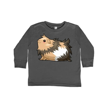 

Inktastic Cute Long Haired Guinea Pig Gift Toddler Boy or Toddler Girl Long Sleeve T-Shirt