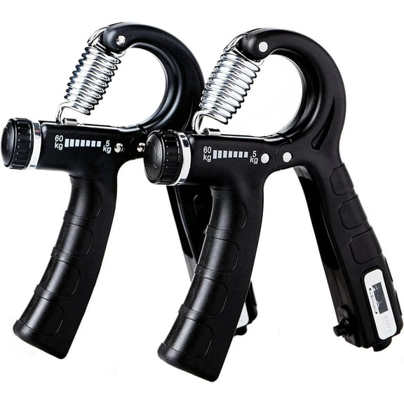 JIAYUEZHAO Hand Grip Strength Trainer Polypropylene Hand Strengtheners upto 132 Lbs Adjustable Resistance, 2-Piece