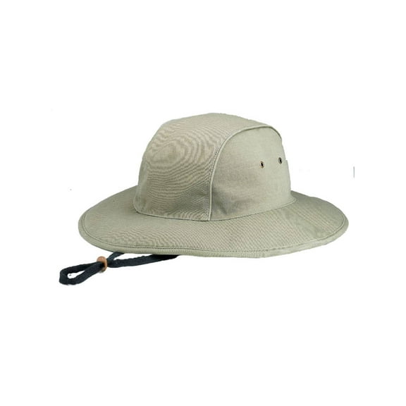 WASHED BLEND TWILL BUCKET HAT, Olive Medium