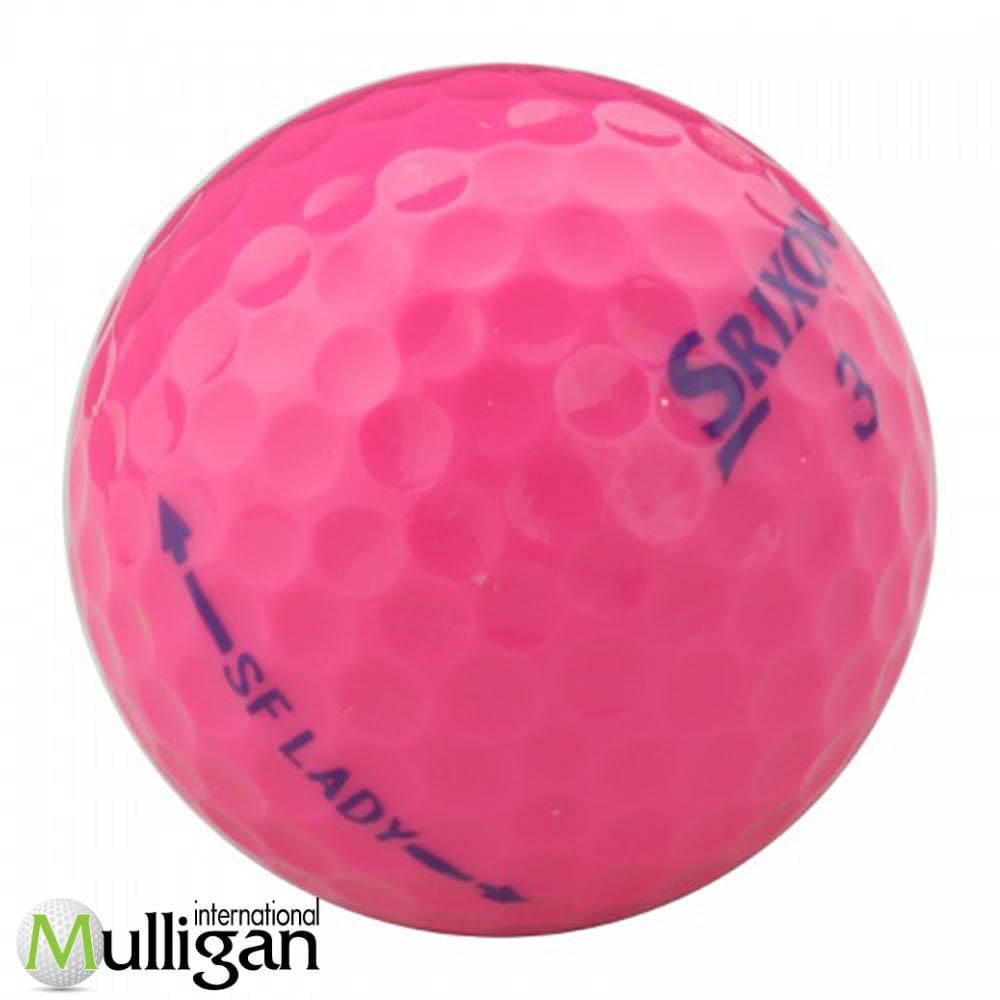 Mulligan - 60 balles de golf récupérées Srixon Soft Feel Lady 5A, Rose