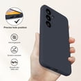 thumbnail image 3 of Slim Liquid Silicone Case for Galaxy A54, with Scratch-Resistant Microfiber Lining Anti-Slip and Shock Absorption Soft Silicone Protective Case for Samsung Galaxy A54 5G 2023 (Gray), 3 of 7