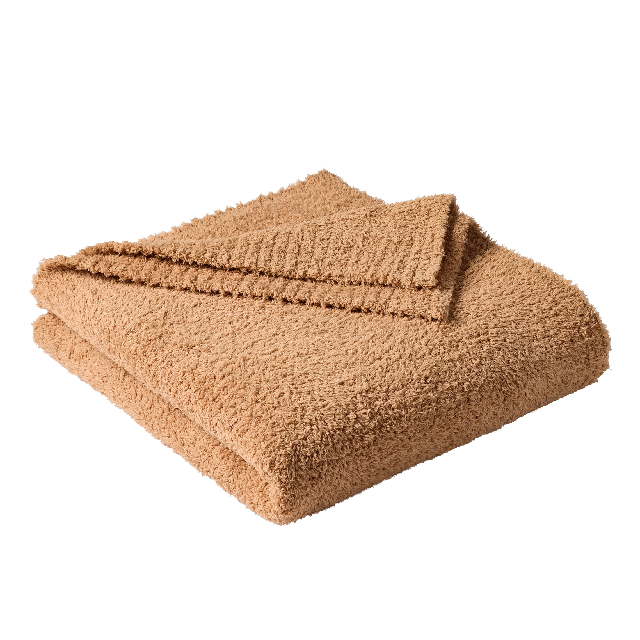 Better Homes & Gardens Cozy Knit Throw, Dark Caramel, 50x72"