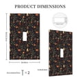 thumbnail image 3 of Kdxio Pumpkin Plant Garden Decorator Light Switch or Receptacle Outlet Wall Plate Decorator Wall Plate Child Safe Outlet Cover-Style T, 3 of 6