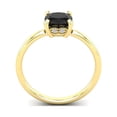 thumbnail image 3 of SuperJeweler 1 Carat Rose Cut Cushion Cut Black and White Diamond Ring In 14 Karat Yellow Gold For Women, 3 of 6