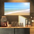 thumbnail image 1 of Sun Over Tropical Beach - Seashore Photo Canvas Art Print, 1 of 3