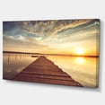 thumbnail image 2 of Jetée de Mer sous un Beau Paysage Nuageux - Impression sur Toile Moderne, 2 of 3
