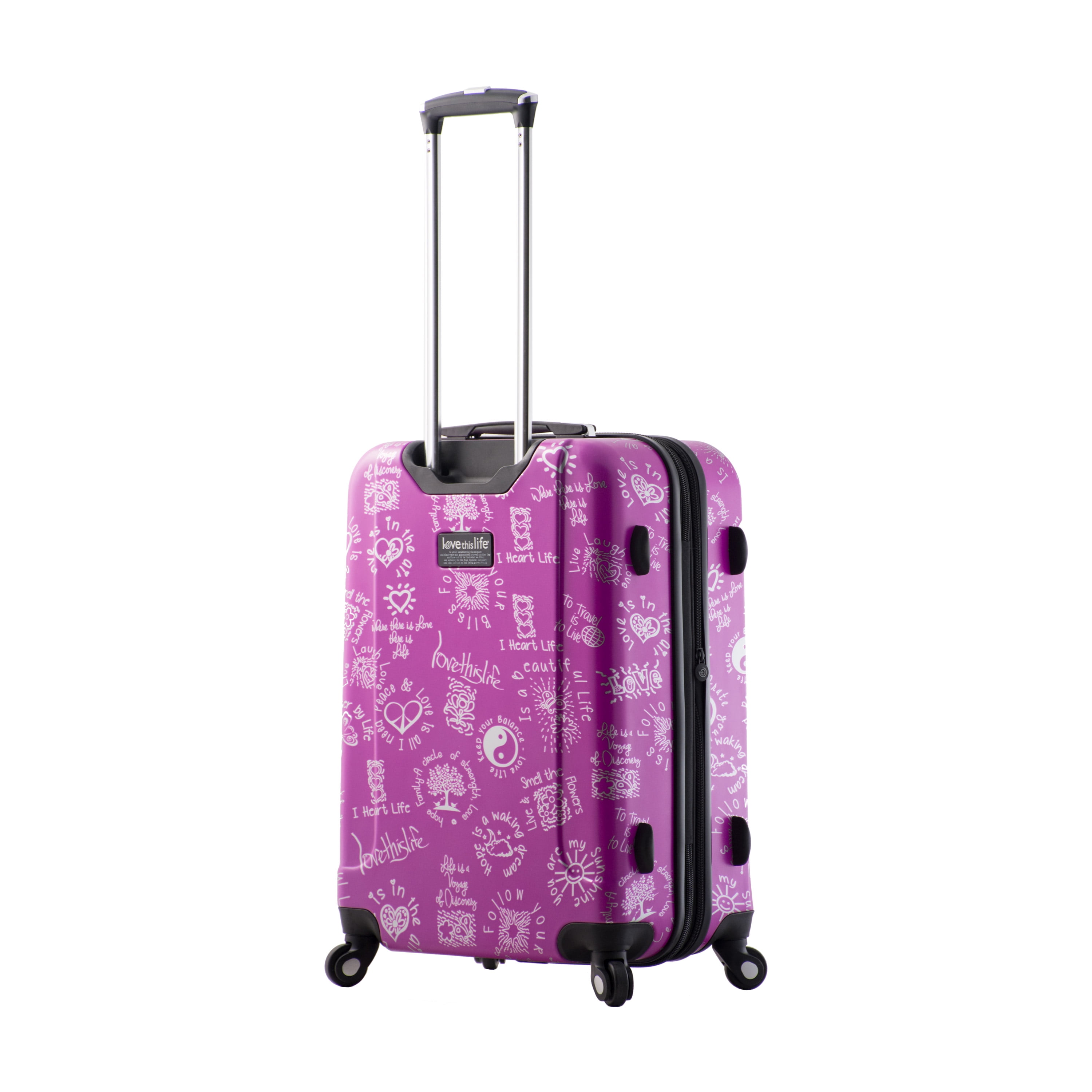 purple suitcase walmart