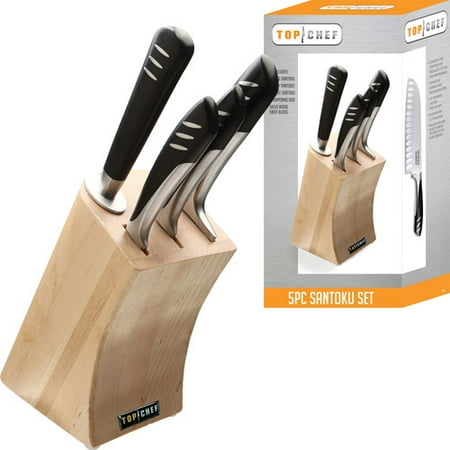 Top Chef 5-Piece Santoku Knife Set, Stainless Steel