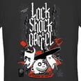 thumbnail image 2 of Junior's The Nightmare Before Christmas Boogie's Boys Stencil Graphic Tee Black 2X Large, 2 of 3