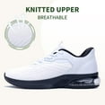 thumbnail image 5 of Mens Walking Shoes Non Slip Running Shoes Workout Athletic Tennis Breathable Shoes Gym Sneakers WhiteBlack Size 11.5, 5 of 6