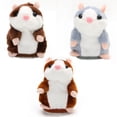 thumbnail image 3 of Ruanlalo Cute Talking Nod Hamster Mouse Record Chat Pet Plush Toy Gift for Kids, 3 of 6