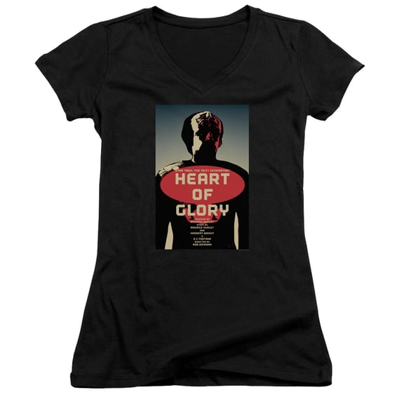 Star Trek Tng Season 1 Episode 20 Junior Women's V-Neck T-Shirt Black