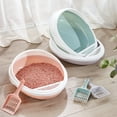 thumbnail image 5 of XROMTBEM Open-Top Cat Litter Box Kit Include Scoop Kitty Litter Box with Shield Semi-Enclosure Anti-Splash Pet Cleaning Supplies, 5 of 18