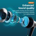thumbnail image 2 of sweethay 1 par de auriculares compatibles con Bluetooth Auriculares intrauditivos con cancelación de ruido Pantalla LED a prueba de sudor Auriculares Cables de audio/vídeo No.02, 2 of 8