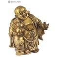 thumbnail image 2 of 8" Laughing Buddha as a Wealth Giver (Vastu Compliant) | Indian Handcrafted Idol, 2 of 4